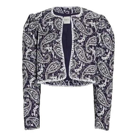 Sea New York Theodora Quilted Crop Jacket - Picture 2 of 9